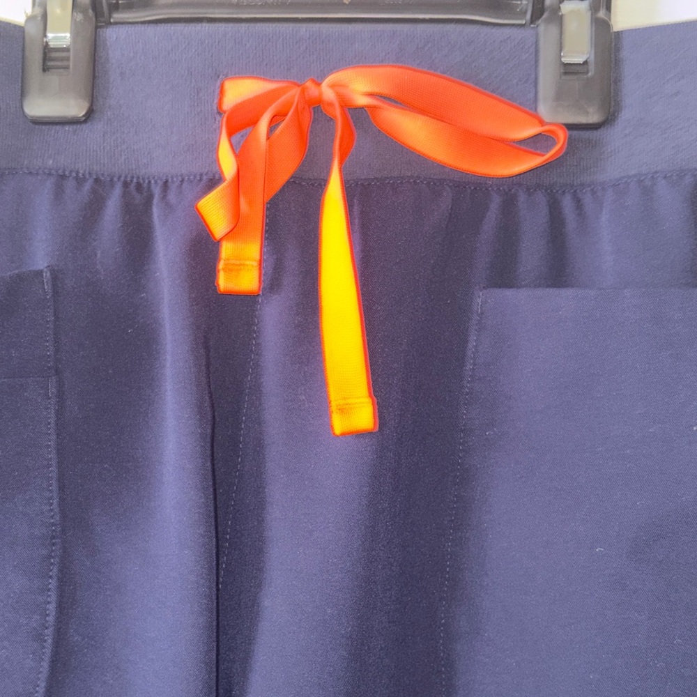 FIGS Navy Blue Pants with Orange Tie - Picture 5 of 10